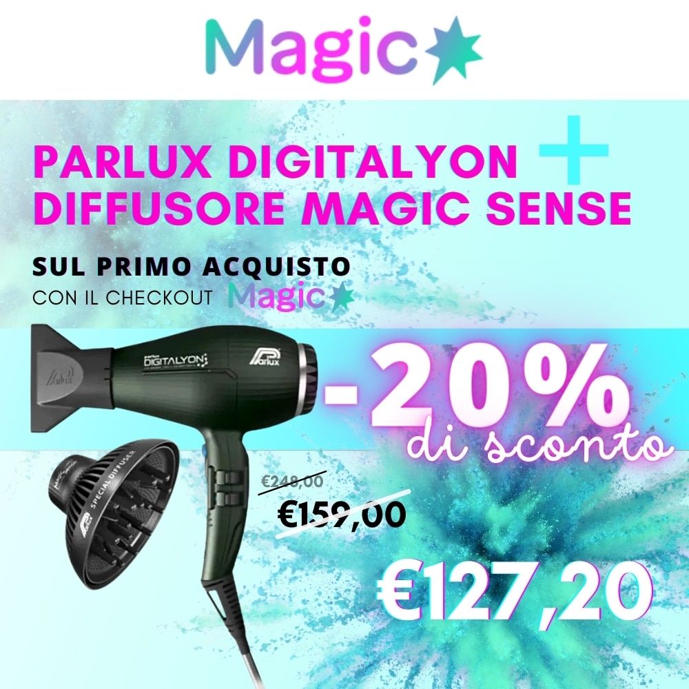 Parlux Digitalyon e Diffusore Magic Sense -20% con Magic  